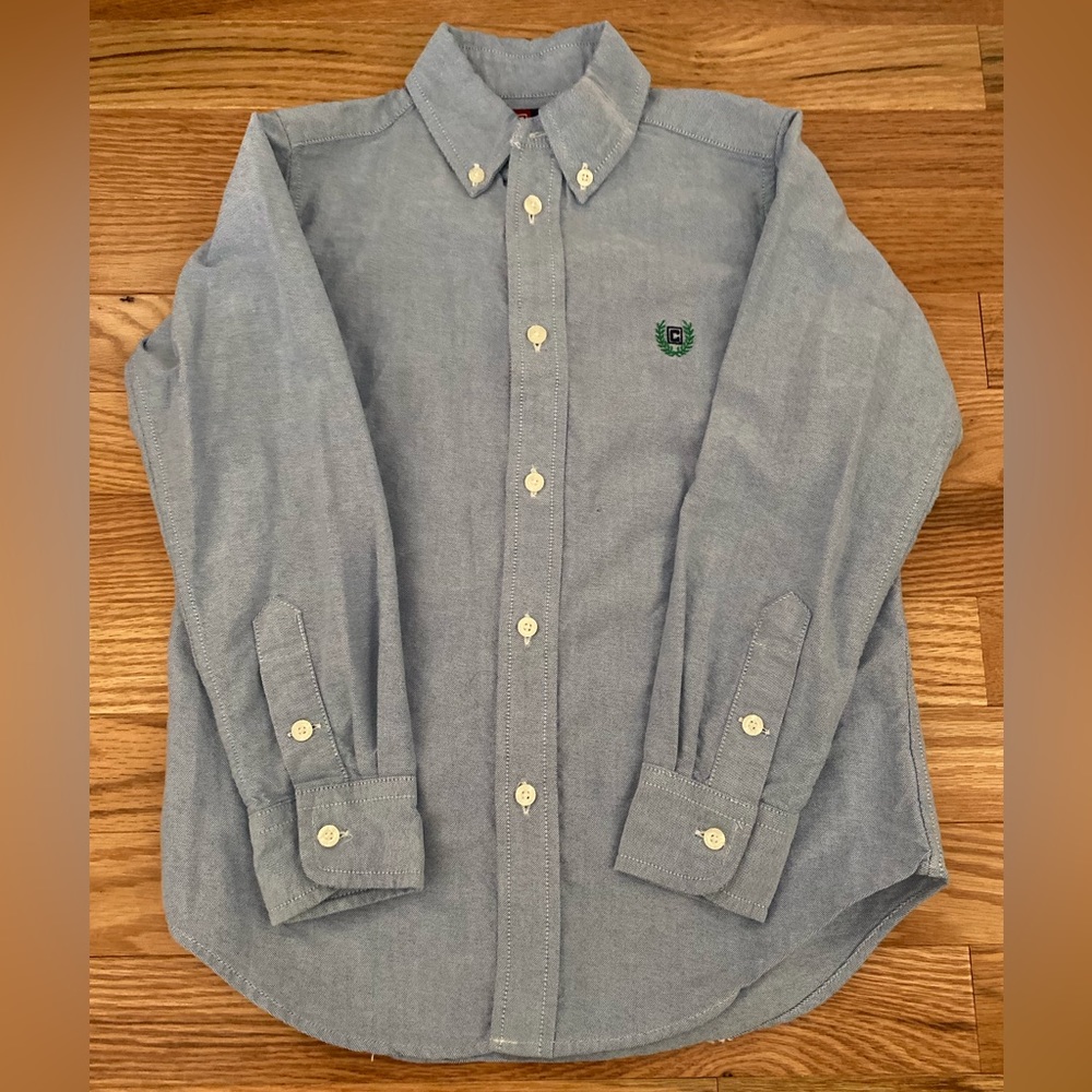 CHAPS BOYS LONG SLEEVE BUTTON UP SHIRT
